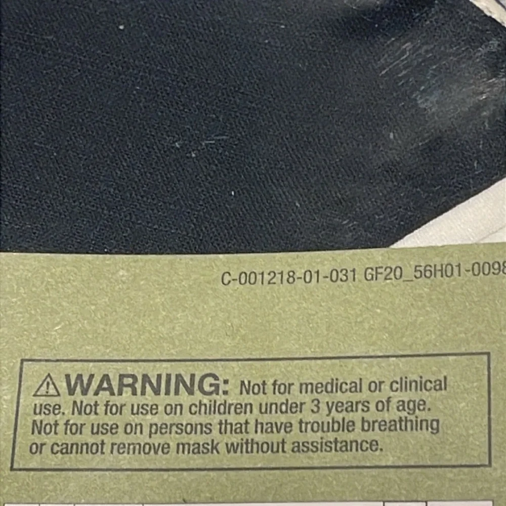 Goodfellow & Co Assorted Fabric Face Masks 6 packages of 2. Size L/XL.